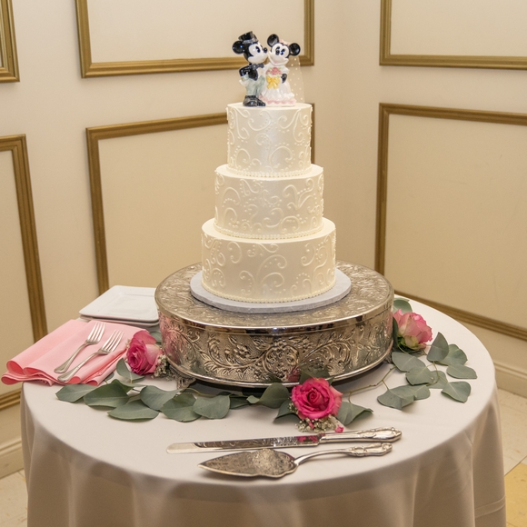 Mickey and Minnie Wedding Cake Topper, Ceramic - Picture 6 of 6